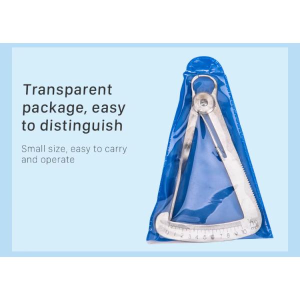 0-10мм Кронный пружинный калибр Нержавеющая сталь Зубные скобки Измерительный стальной линейка