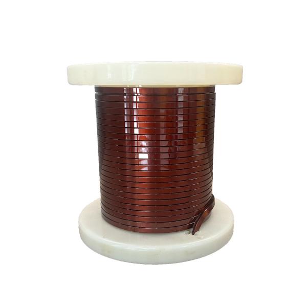 Natural Color Drive Motor 240C Temperature Index Enamelled Rectangular Copper Winding Wire HEVW-240 with Good Heat Resistance