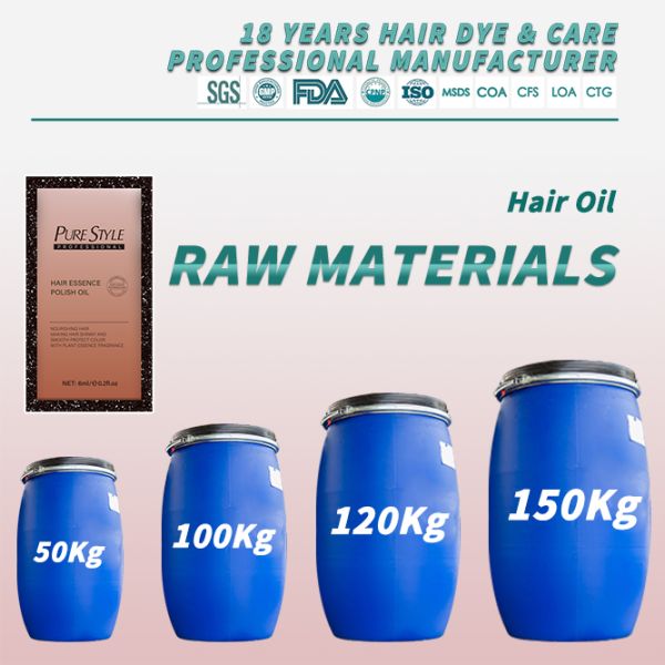 PureStyle 6ml Professional OEM Hair Essence Polish Oil Raw Material Non-Greasy Hair Smoothing Oil