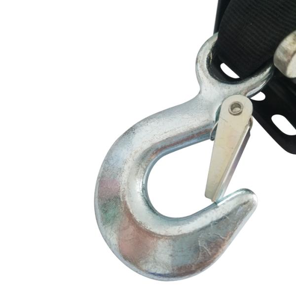 Black Portable Hand Winch With Brake 545kg Capacity With One Year Warranty