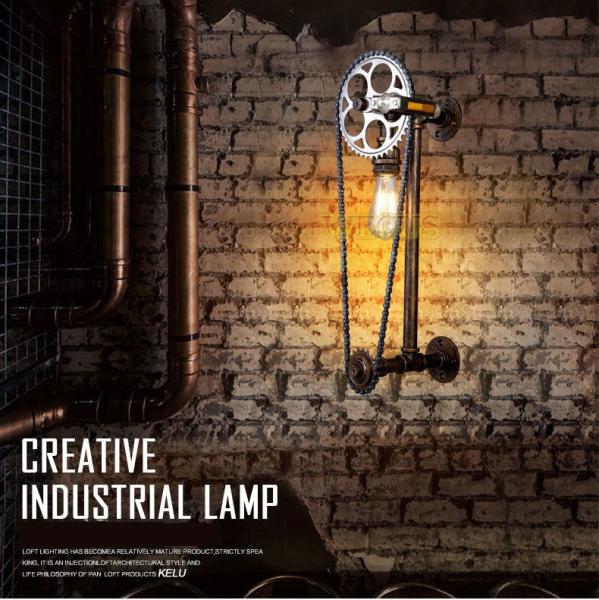 Bar cafe pub bedroom livng room stair villa E27 Edison Bulb Loft Bicycle wall lamp (WH-VR-23)