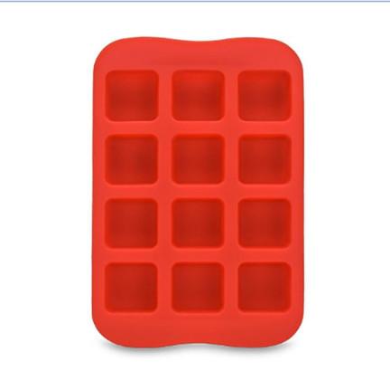 Ice Cubes Trays - Silicone Ice Mold Jelly Chocolate Sweet Candy Maker 12 Ice Cubes Moulds