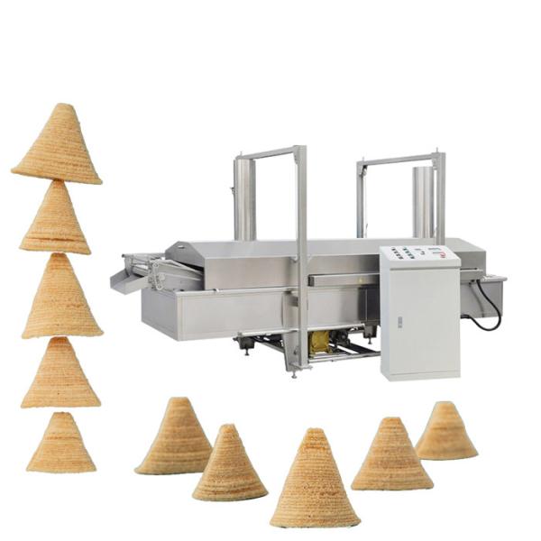 máquina da crosta do arroz dos cornetins de 300kg/H Fried Snack Production Line Sala