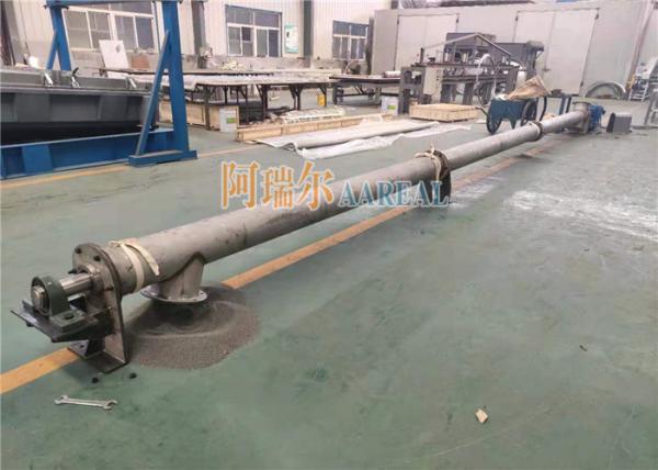 Diâmetro 219 mm comprimento 9000 mm tubulado parafusos transportador alimentador 316L grau alimentício