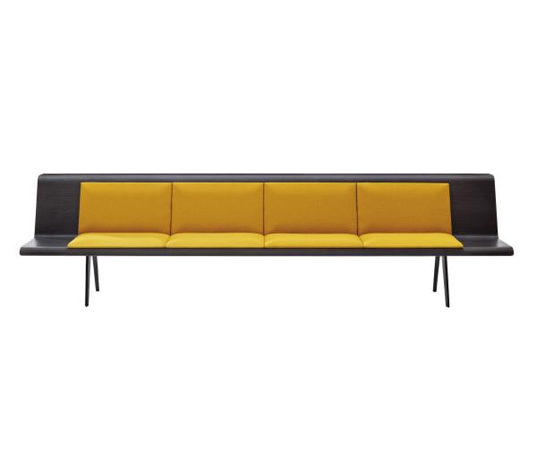 Multi Seat Colorful Restaurant Booth Seating / Waiting Room Bench Seating
