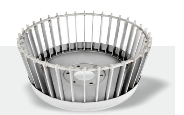 Steel Classifier Wheel Spare Parts For Aquatic Feed Extruder