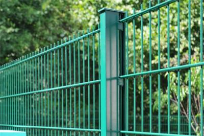 Security Double Wire Fencing Or Twin Wire Mesh Fence Use Round Post