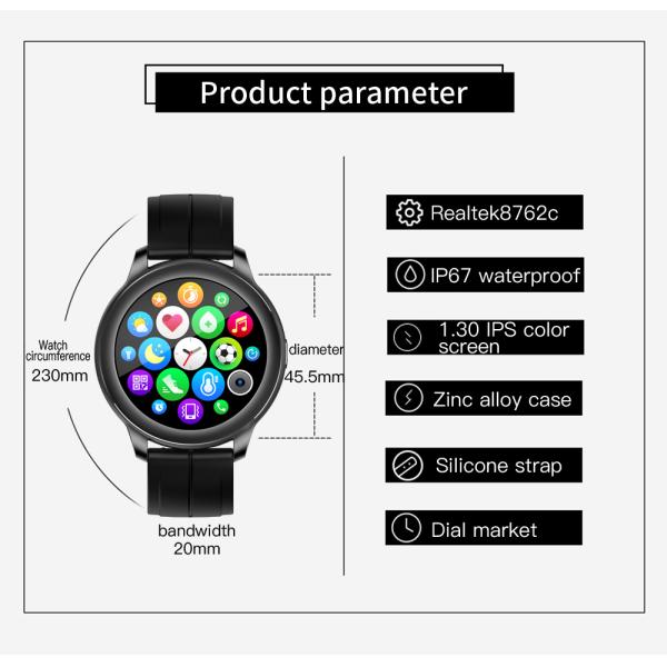 IOS CF22 240X240 андроида дозора отслежывателя сна Smartwatch медицинского контроля IP67 BLE умный
