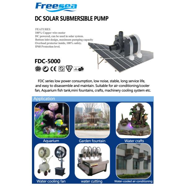 Low Pressure Solar Powered Water Pump For Pet Fountain Aquarium Hydroponics