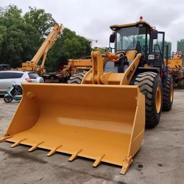 92KW Used Wheel Loaders With Hydrostatic Transmission And Original Engine