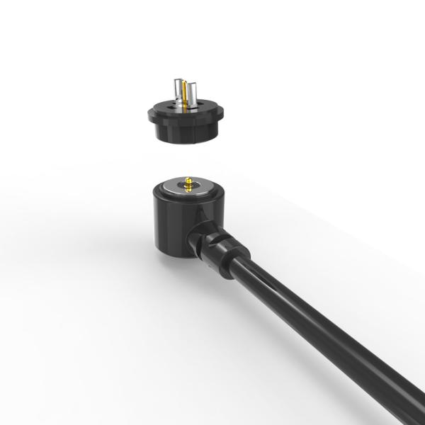 Câble de charge magnétique en forme de T OD 8,0 mm, connecteur 2 broches pour montre connectée et bracelet connecté