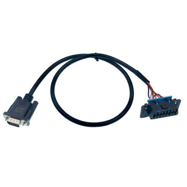 Custom Pinout Assignment DB9 to OBD2 OBDII Female Test Cable for Compact and High Temperature -20- 80°C Diagnosis