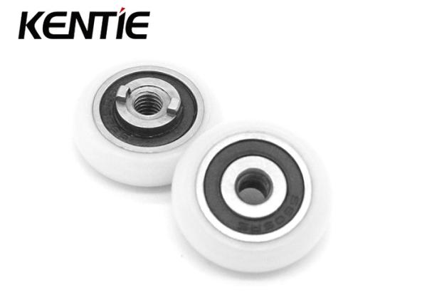 Inner Ring M4 Thread Glass Door Metal Roller Wheels With M4 7.1x19x5mm