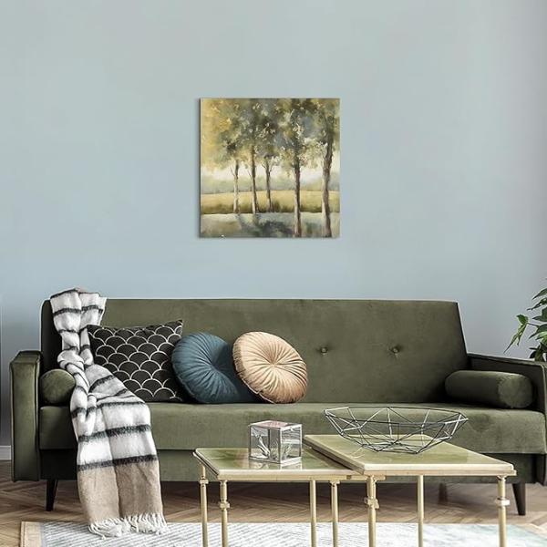 Forest Canvas Wall Art  Printed Landscape Oil Painting For Modern Home Decoration