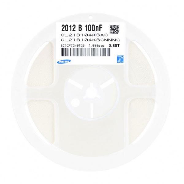 Novos e originais em estoque atacado Industrial SMD MLCC Capacitor cerâmico 2012 B 0805 50V 100nF 10% X7R CL21B104KBCNNNC