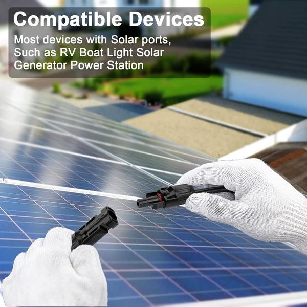 Cable de extensión solar de DC del adaptador del CE ISO9001Double del TUV 6mm2 30A 5meters