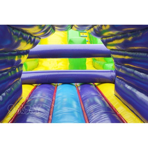 Commercial 0.55mm Plato Inflatable Obstacle Course For Kids