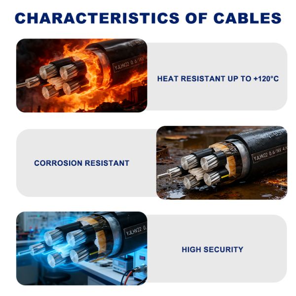 Flame Retardant Low Smoke Halogen Free YJLHV22 Buried Power Cable