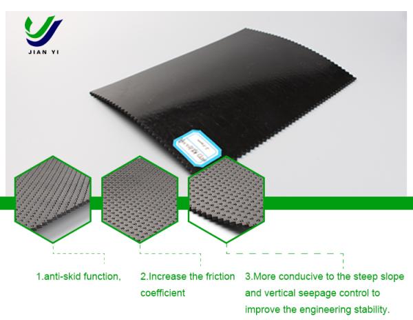Textured Geomembrane: Where Grip Meets Impermeability on the Steepest Slopes；Sub-headline: Defy Gravity. Lock Barriers in Place. Engineer Absolute Stability.