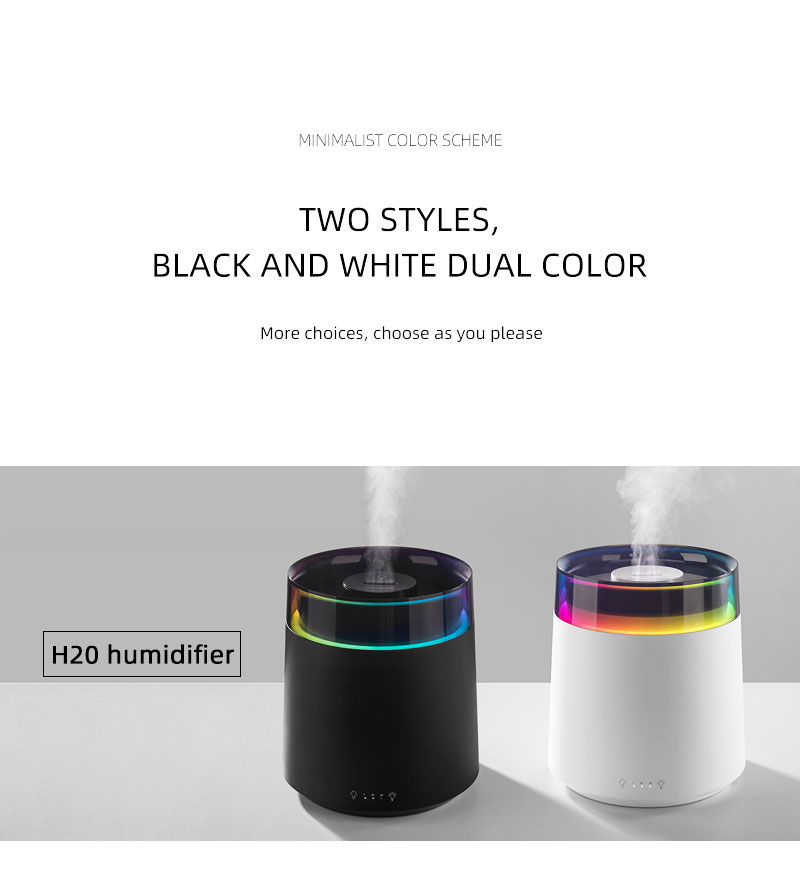 Customized 3L Water Tank 360 Nozzle Cool Mist Top Fill Quiet Rapid Ultrasonic Humidifier for Bedroom Baby Nursery and Plant