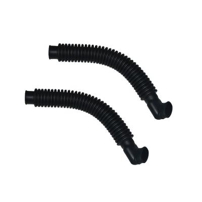 Silicone preto resistente ao óleo silicone flexível SIL tubo ondulado