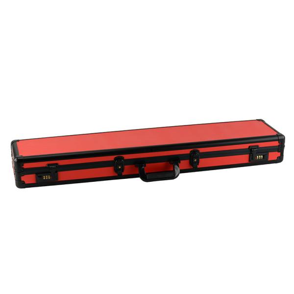 Алюминиевый случай оружия руки пистолета, изготовленный на заказ облегченный красный алюминиевый случай оружия случай оружия 40 дюймов