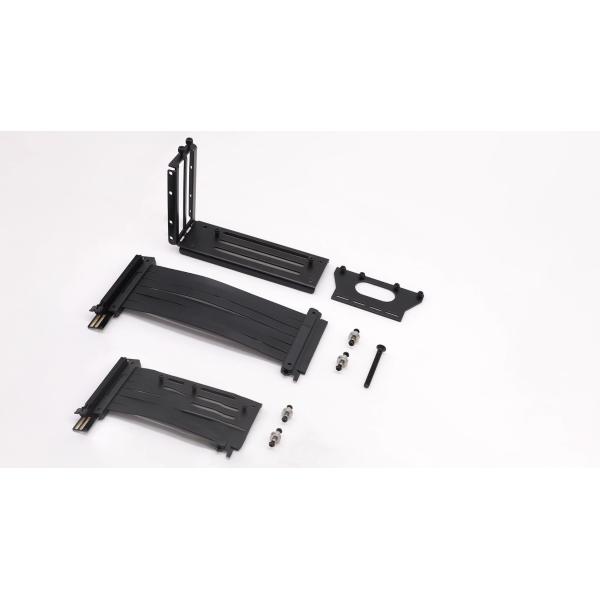 PCI Express Riser Card PCI-E 3.0 x 16 Riser Card Extender Ribbon Flexible Extension Cable 90 Degree For Graphic Cards(30cm)