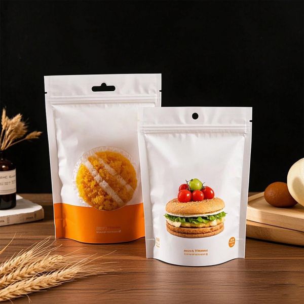 PET VMPET PE Custom Food Grade Packaging Bag Holographic Neon Color Mylarbag Biodegradable Zip Reusable Plastic Bag Dried Fruit