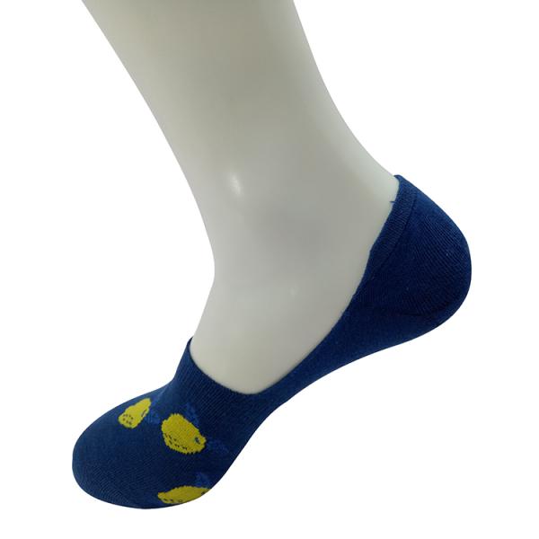 80% Combed Cotton 17% Polyamide 3% Spandex Custom Invisible Socks for Men and Women