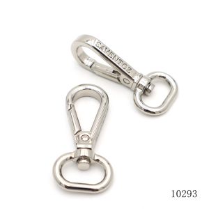 Quality Bag Accessories Durable Metal Swivel Hooks Custom Logo Metal Keychain