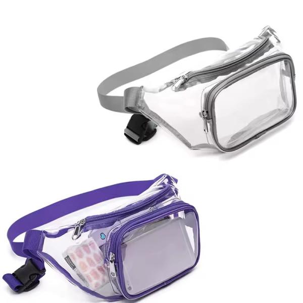Custom Outdoor Water Proof PVC Clear Fanny Pack OEM/ODM Perfect for Men and Women on the Go