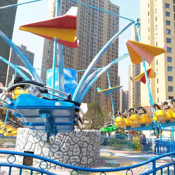 380v 50hz Amusement Park Rides Kite Aircraft Load 32 Riders Diameter 14m