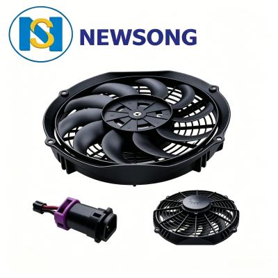 6A 130W Electric Bus HVAC Condenser Cooling Fan 24V 11 Inch 2700rpm 1600 Rpm