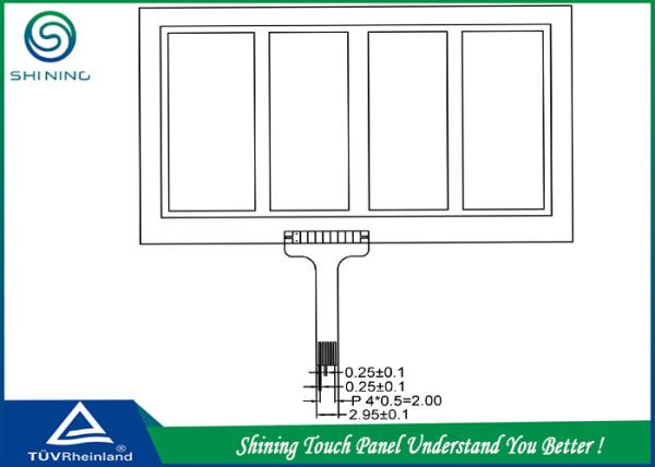 2.4 Inches ITO Film Digital Touch Panel Projected / X Y Matrix Touch Screen