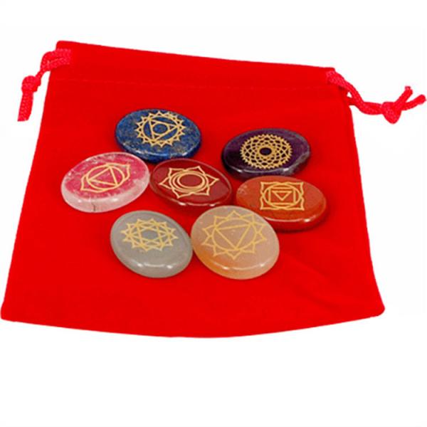 7 Chakra Stone sets Reiki Crystals Chakra Stones for Healing Support Custom Size OEM