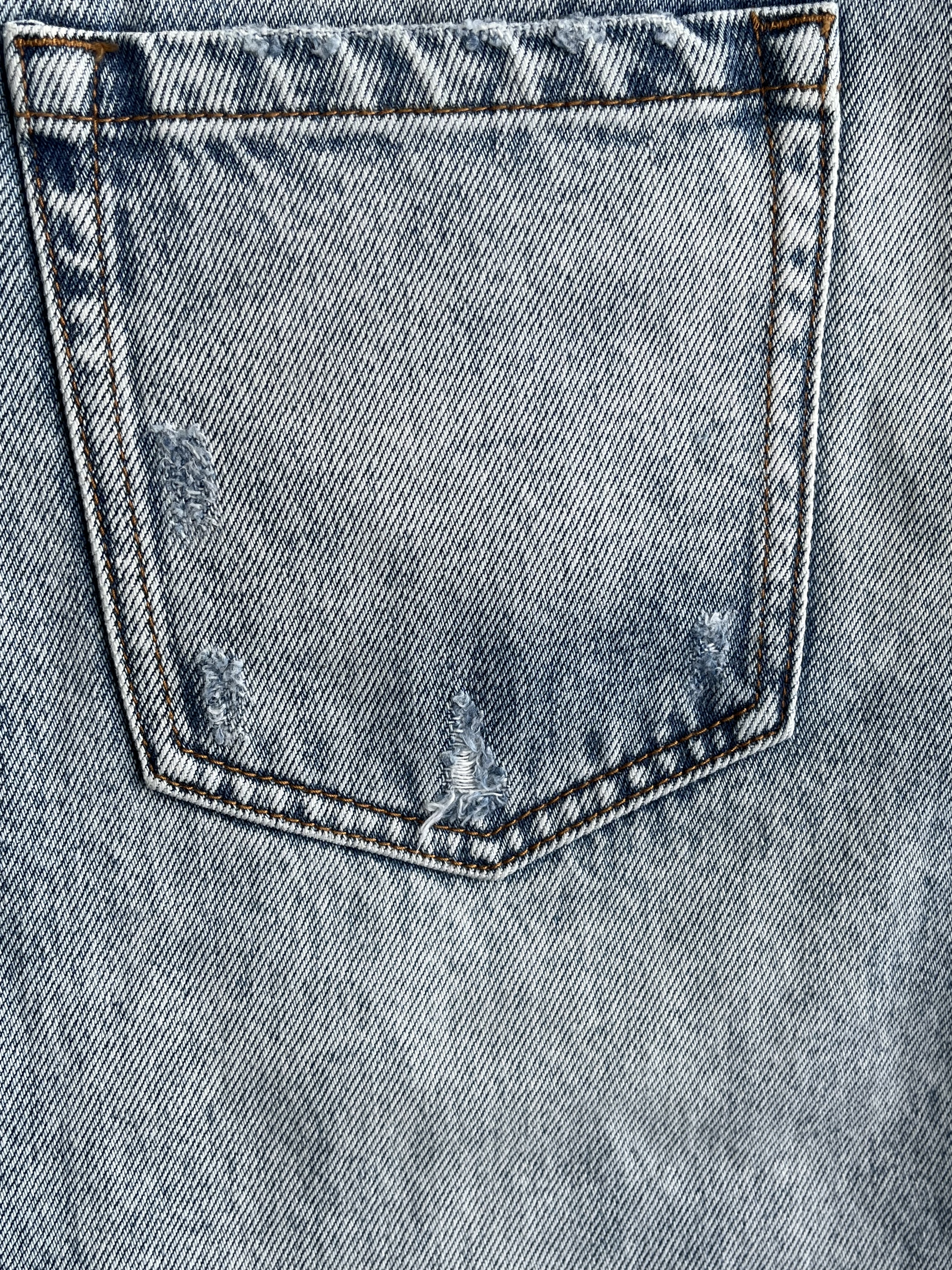 Gradient Faded Mid Waist Wide Leg Jeans Reinforced Stitch Wide Leg Mid Waist Jeans Pre Shrunk