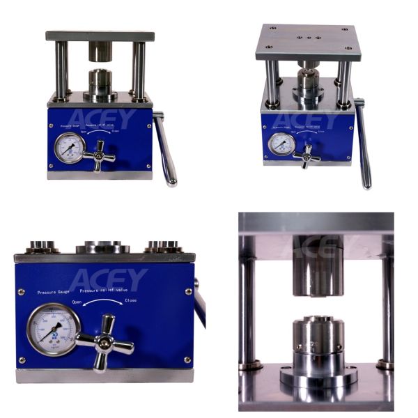 Cr2032 Cr2025 Cr2016 Button Battery Manual Sealing Crimping Machine For Coin Cell