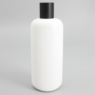Garrafas reusáveis ovais do champô 300ml do HDPE branco