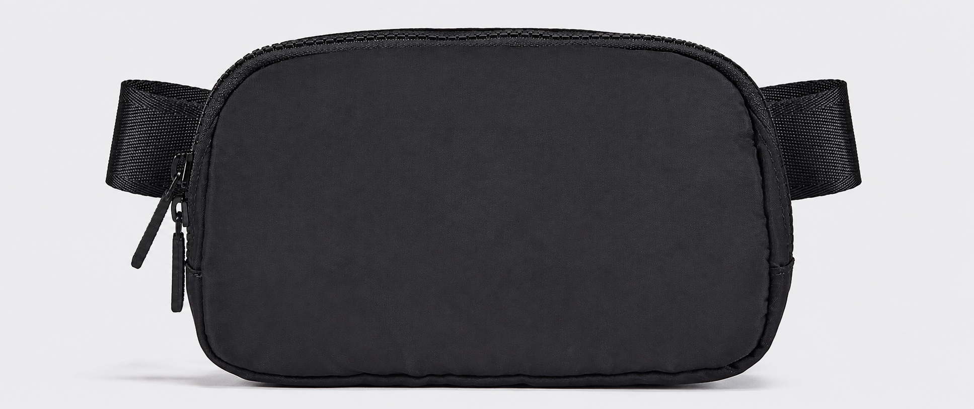Water-Repellent Nylon Fanny Pack for Women, Two-Way Zipper Crossbody Belt Bag