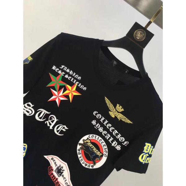 Best quality custom print men's fashion t shirt printing boys black t-shirt hip hop for men