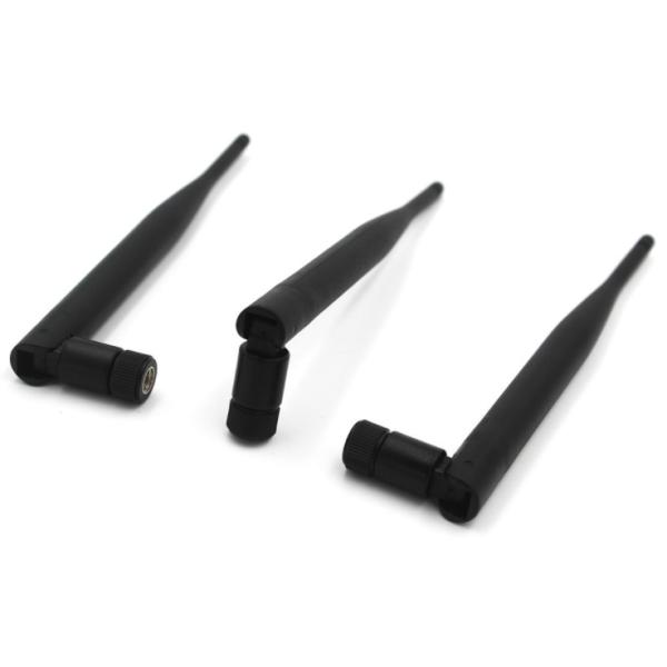 Straight Dual Band Rubber Duck  Wireless Omni Antenna 10km Range For Wifi Router