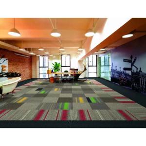 Customized 50x50 Nylon Printing Hotel Carpet Tile for Office and Commercial Flooring