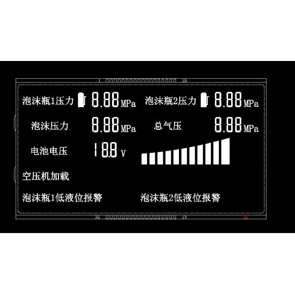HTN 7 Segment LCD Display Инструментация ЖК-модуль HTN ЖК-дисплей