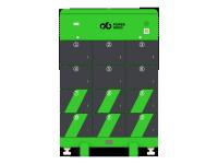 12 ranuras de carga Estación de intercambio de baterías con IP54 para dos ruedas batería intercambiable