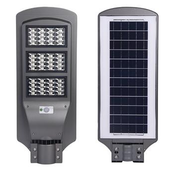 LED solar street lamp Street Light 6500K light control + radar sensor Lens