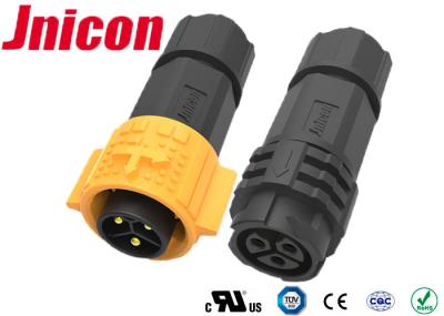 M19 Push Locking Waterproof Plastic Connector , Circular Power Connector Impact Resistance