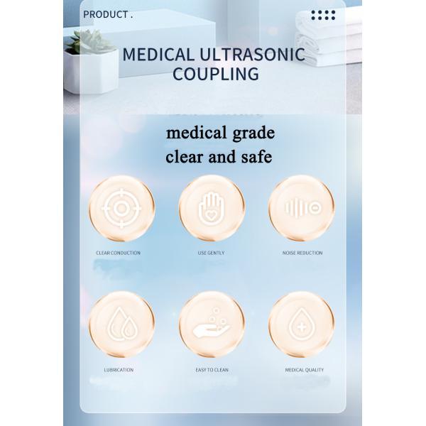 Медицинский гель соединения передачи ультразвука 250 Ml прозрачного расстворимого в воде полимера