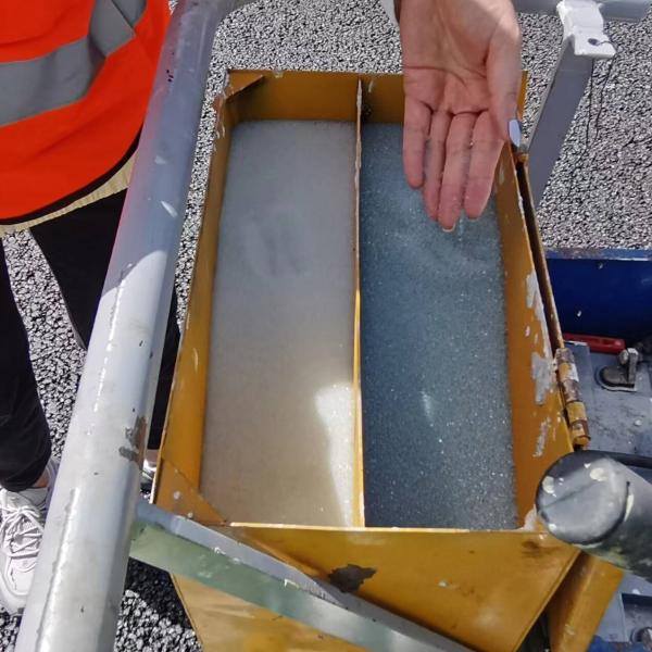 Dois componentes raspagem linha de estrada rua de stripping máquina de marcação pintura fria