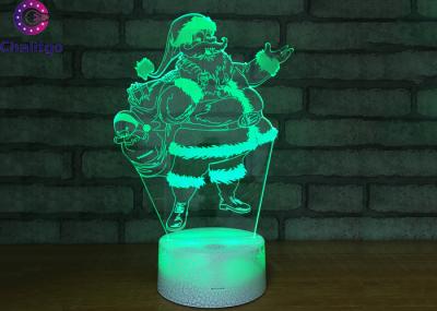 7 Color Father Christmas Led Decorative Table Lamps 3 AA Battery / USB Cable Support