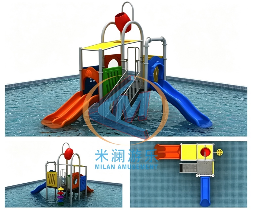 CE Certified Castle Theme Kids Playground – Multi Water Slide Combo Design for Water Park & Private Settings